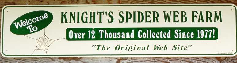 Order Your Unique Spider Web Plaques from Knight's Spider Web Farm